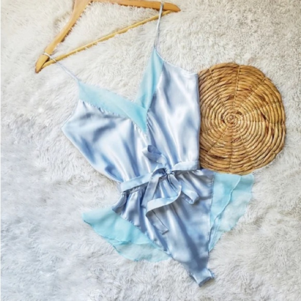 Vintage Victoria Secret satin teddy small